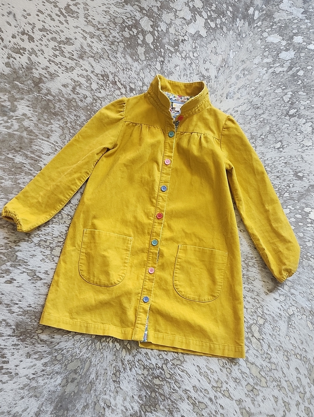 Mini Boden Corduory Button Down Dress Sz8-9Y